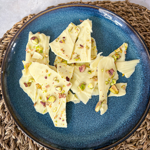White Chocolate and Pistachio Shards