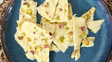 White Chocolate and Pistachio Shards