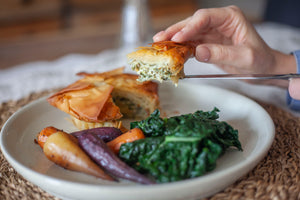 Artichoke Filo Pie