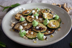 Griddled Courgette and Aubergine