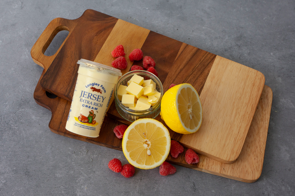 Premium ingredients to make you lemon posset dessert