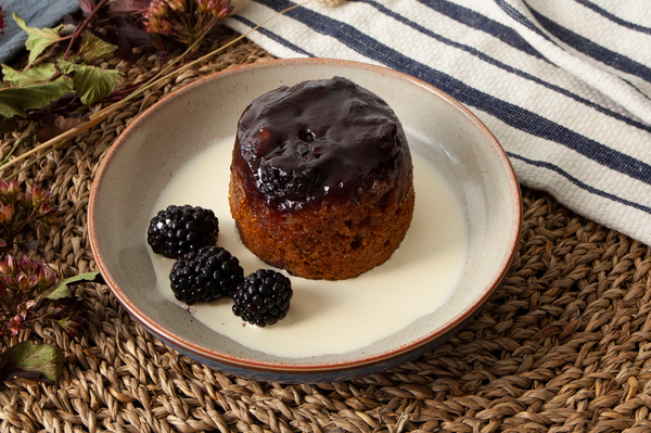 Pre-Made Dessert - Ginger and Blackberry Pudding