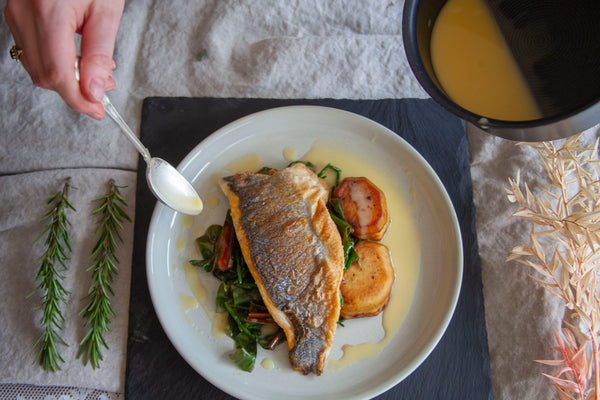 Sea Bass with Beurre Blanc 