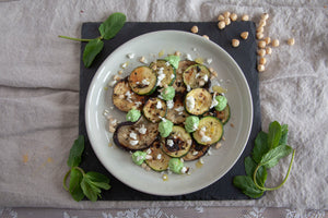 Griddled Courgette and Aubergine 