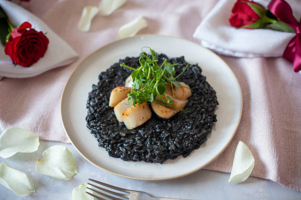 Squid Ink Risotto Recipe Box